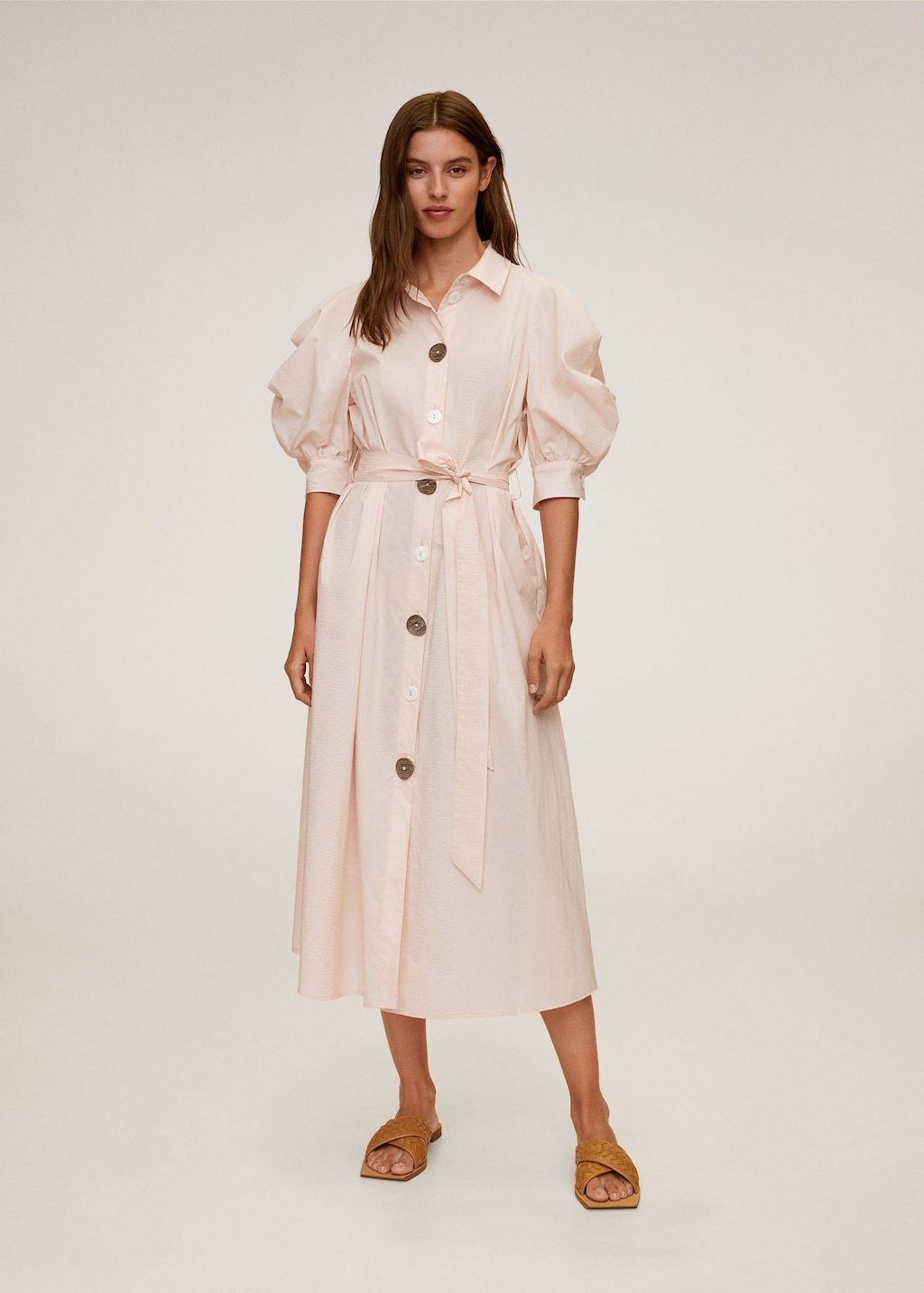 Poplin buttoned dress - Laurel Morgan