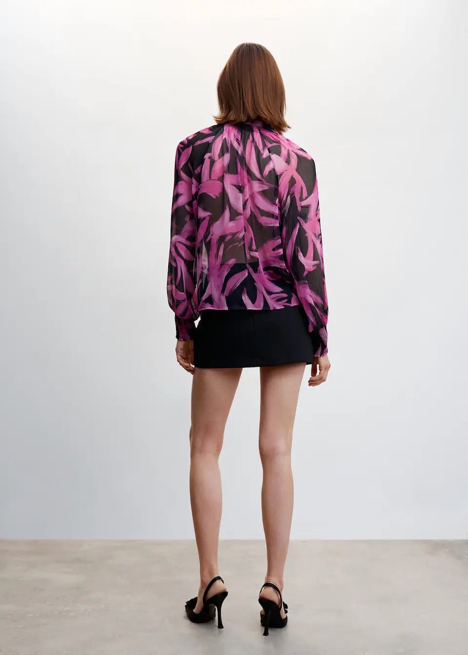 Printed chiffon blouse - Laurel Morgan