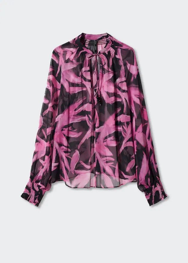 Printed chiffon blouse - Laurel Morgan