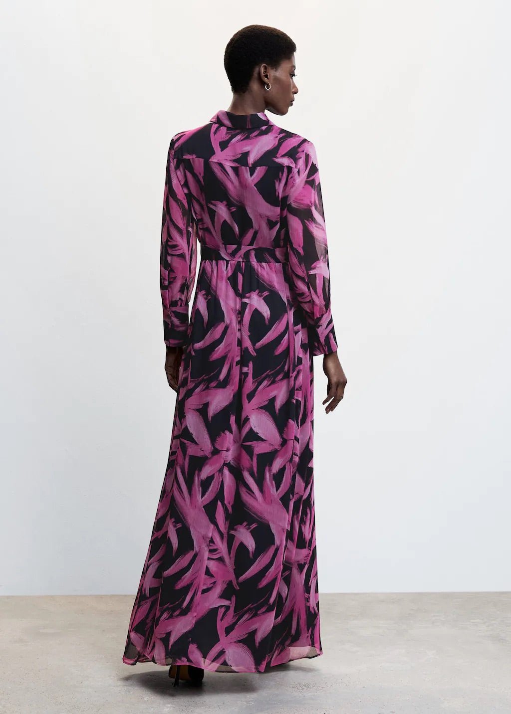 Printed chiffon dress - Laurel Morgan