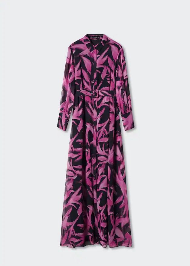 Printed chiffon dress - Laurel Morgan