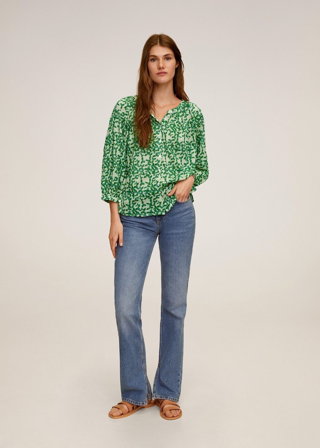 Printed cotton blouse - Laurel Morgan