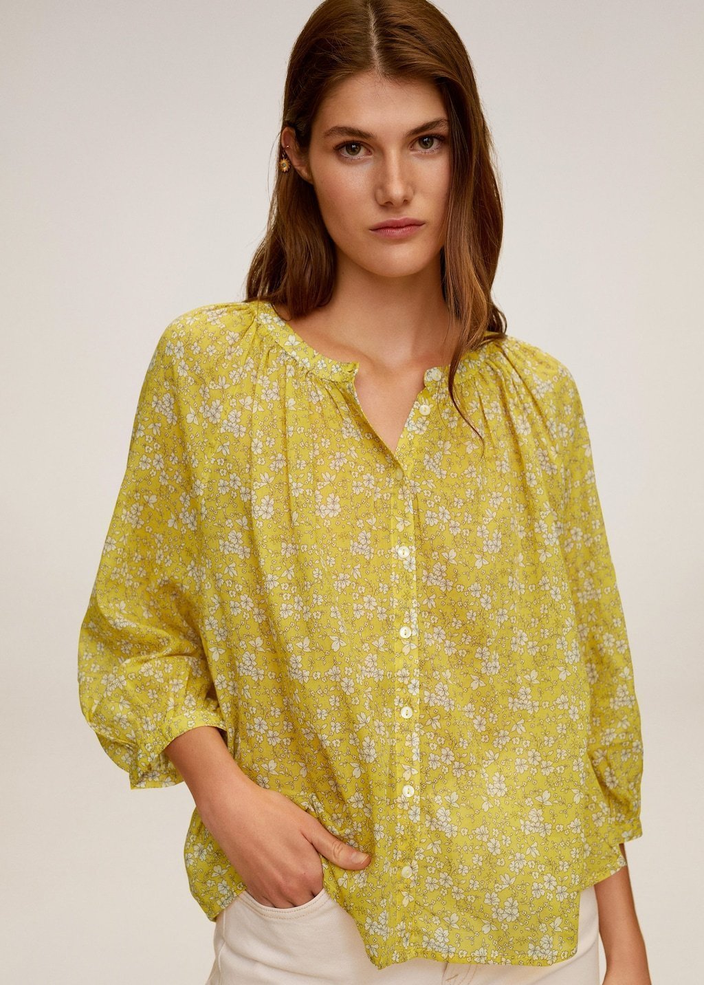 Printed cotton blouse - Laurel Morgan