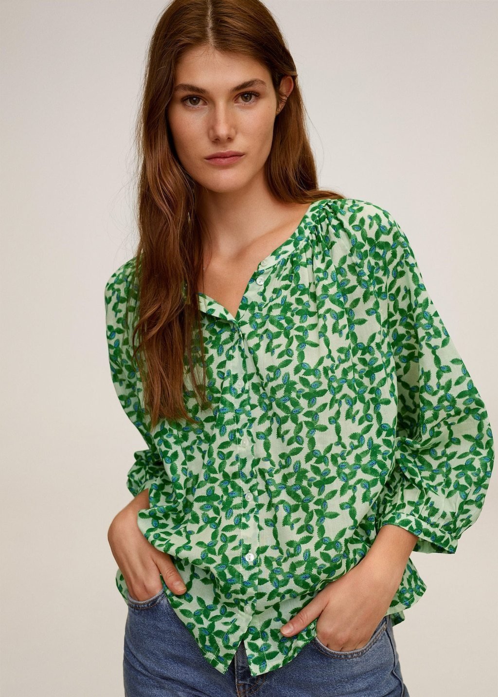 Printed cotton blouse - Laurel Morgan