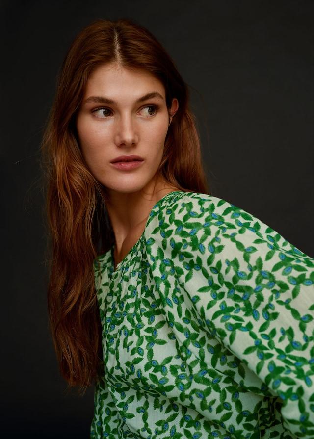 Printed cotton blouse - Laurel Morgan