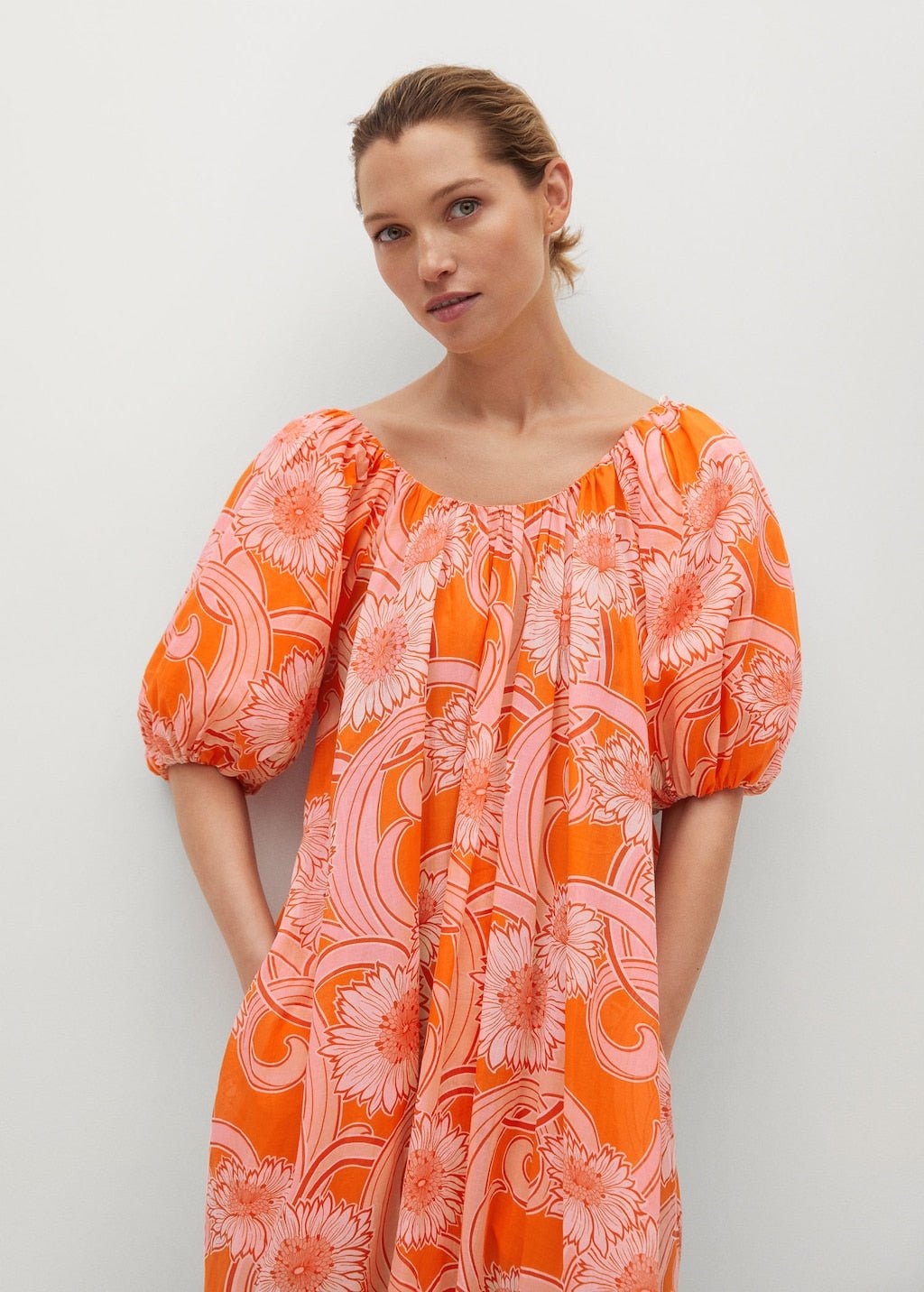 Printed cotton dress - Laurel Morgan