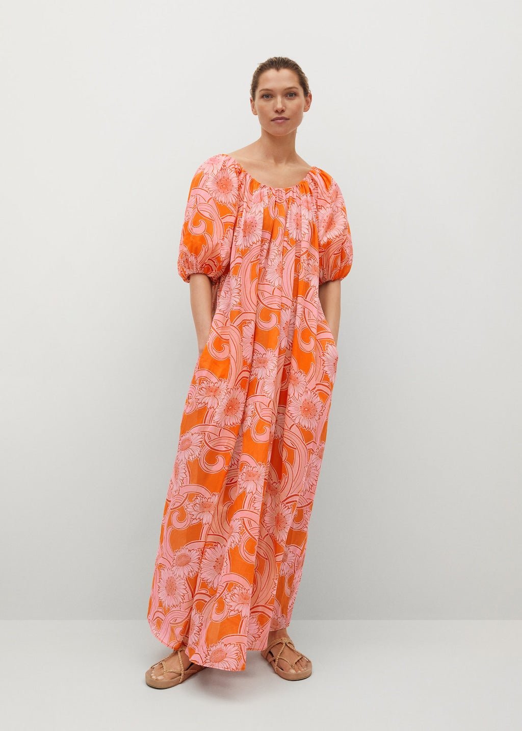 Printed cotton dress - Laurel Morgan