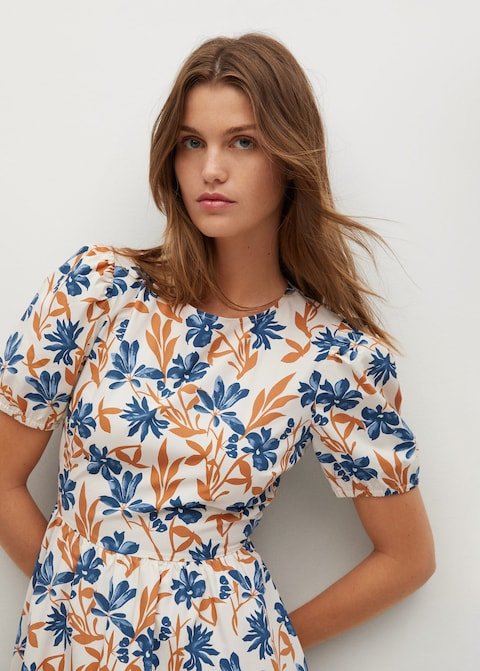 Printed cotton dress - Laurel Morgan