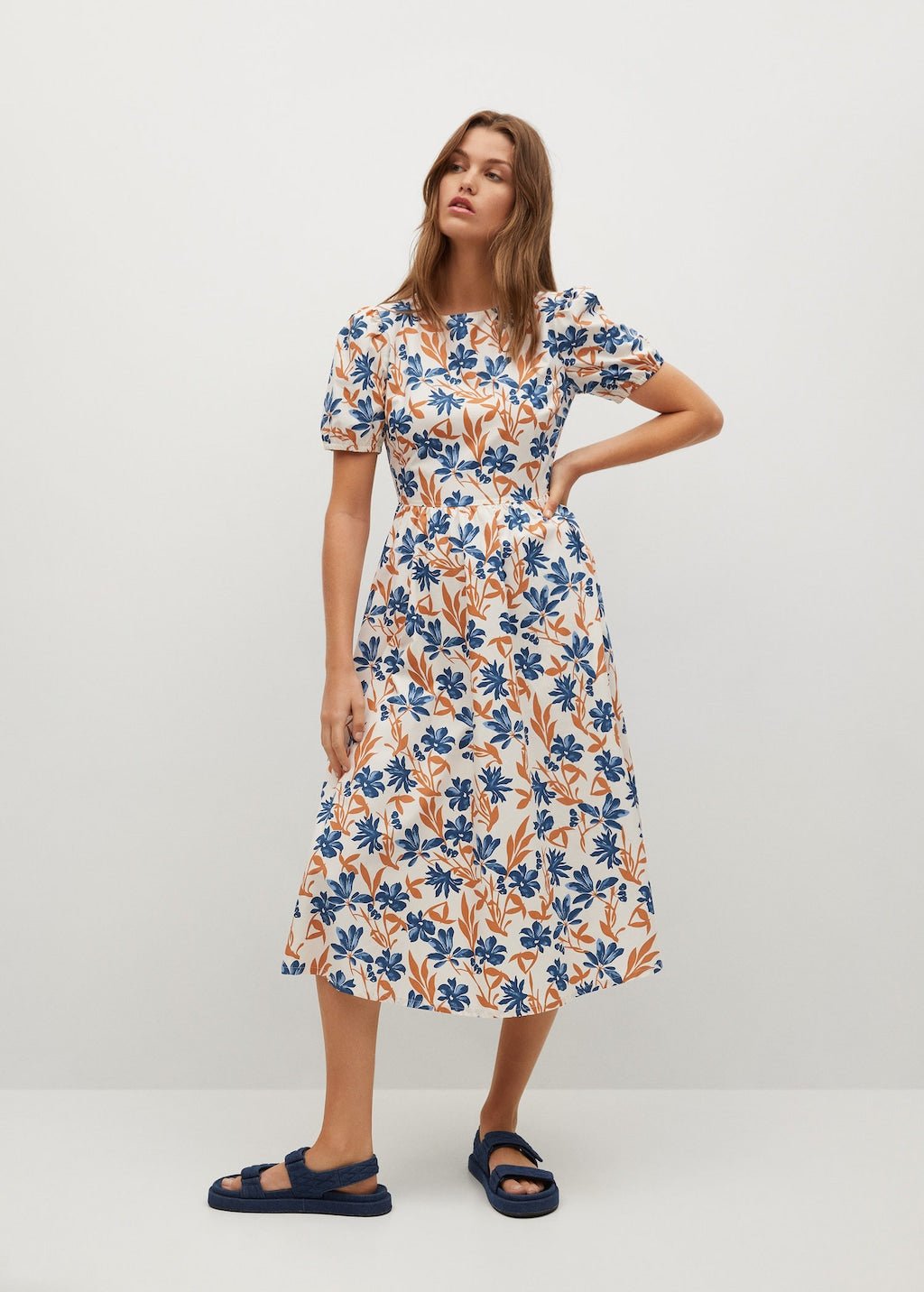 Printed cotton dress - Laurel Morgan