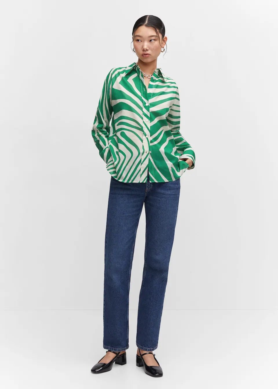 Printed cotton shirt - Laurel Morgan