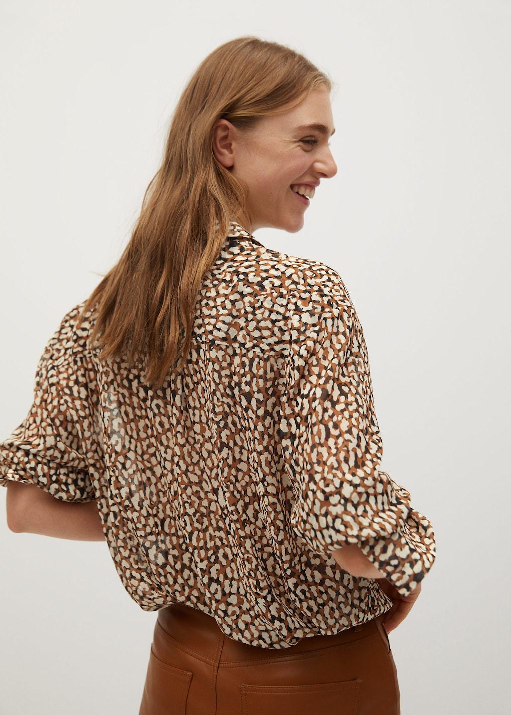 Printed flowy shirt - Laurel Morgan