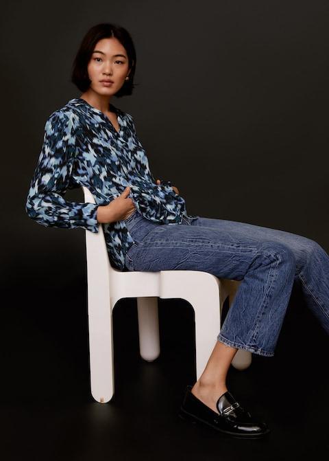 Printed flowy shirt - Laurel Morgan