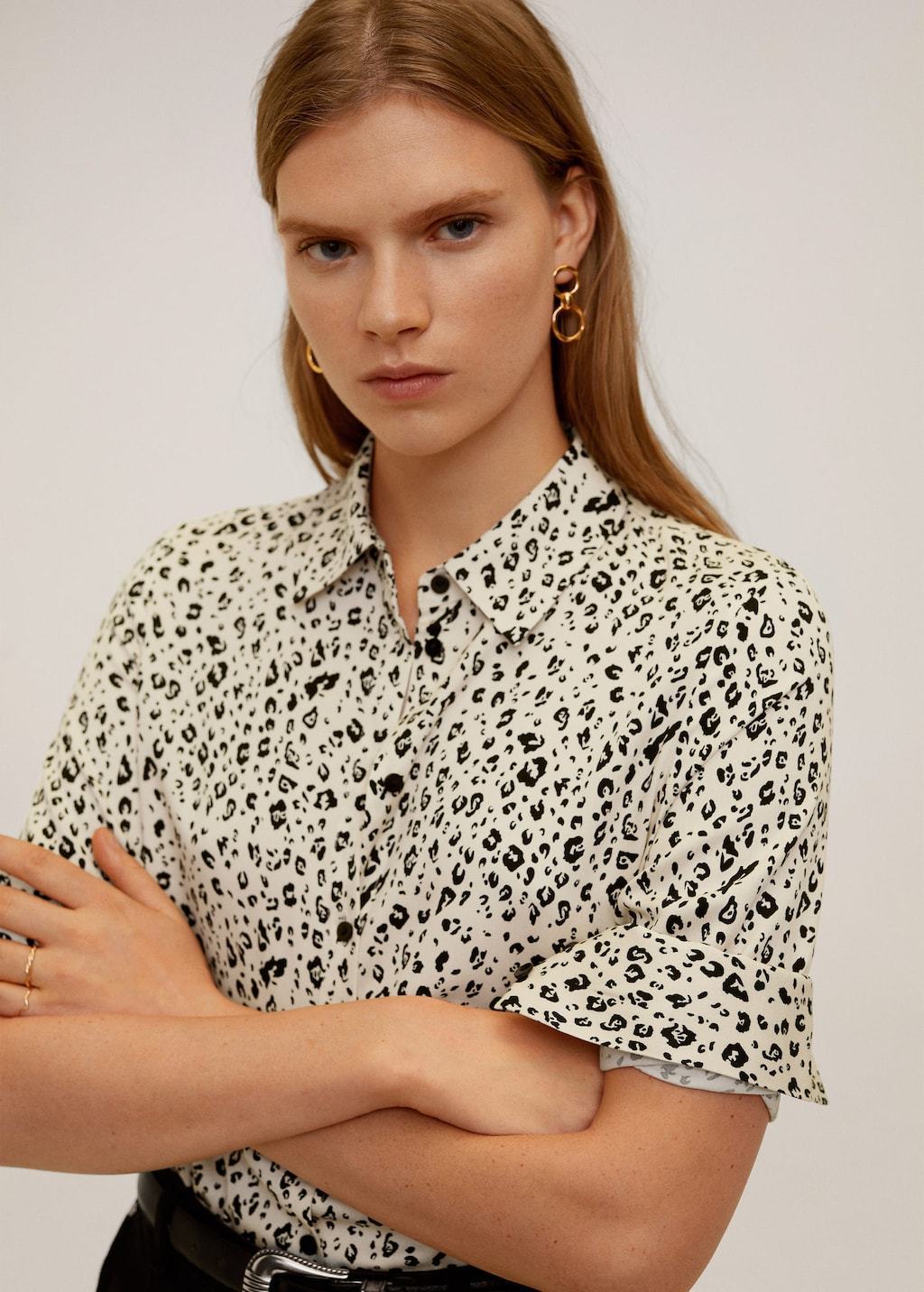 Printed flowy shirt - Laurel Morgan