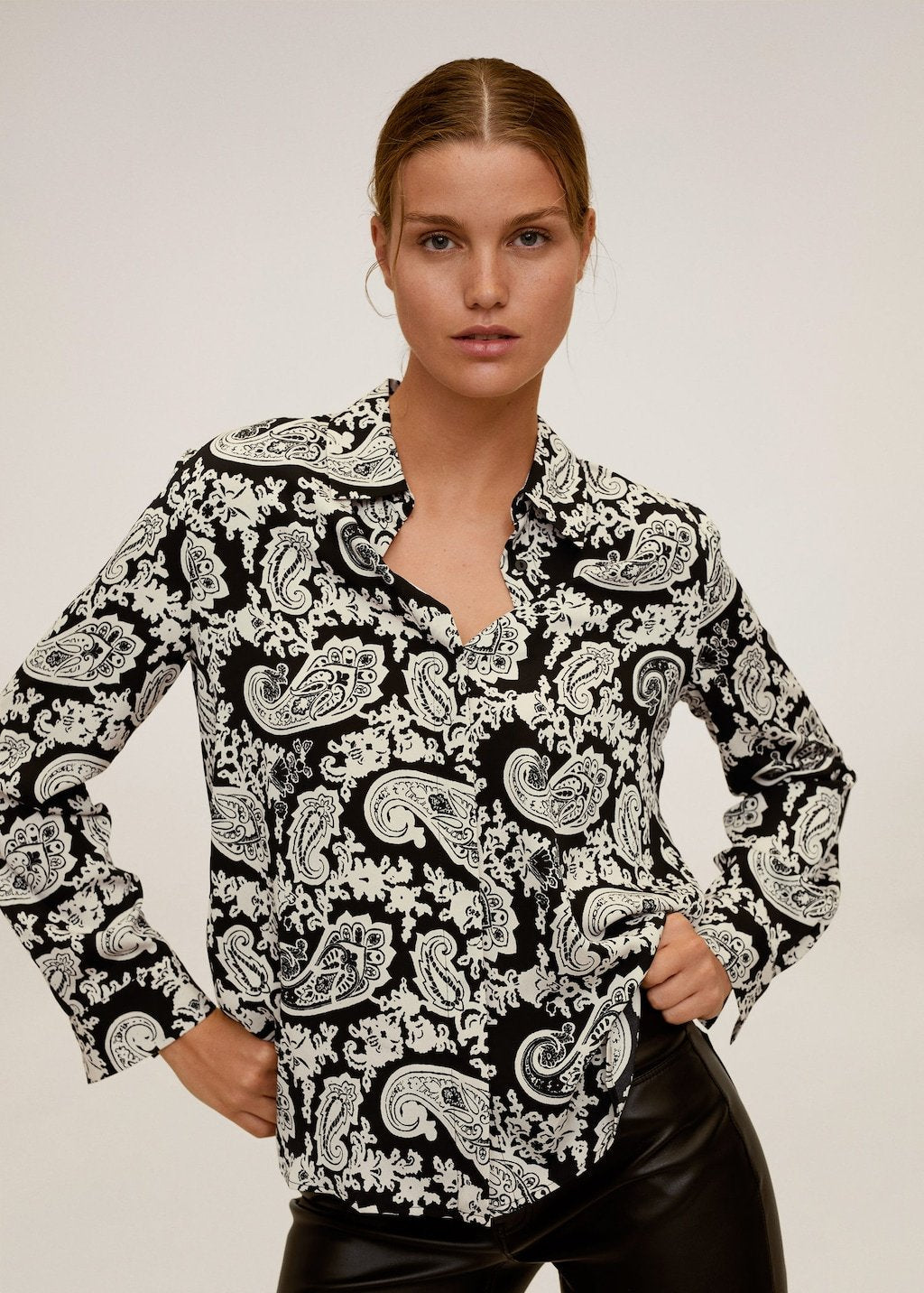 Printed flowy shirt - Laurel Morgan