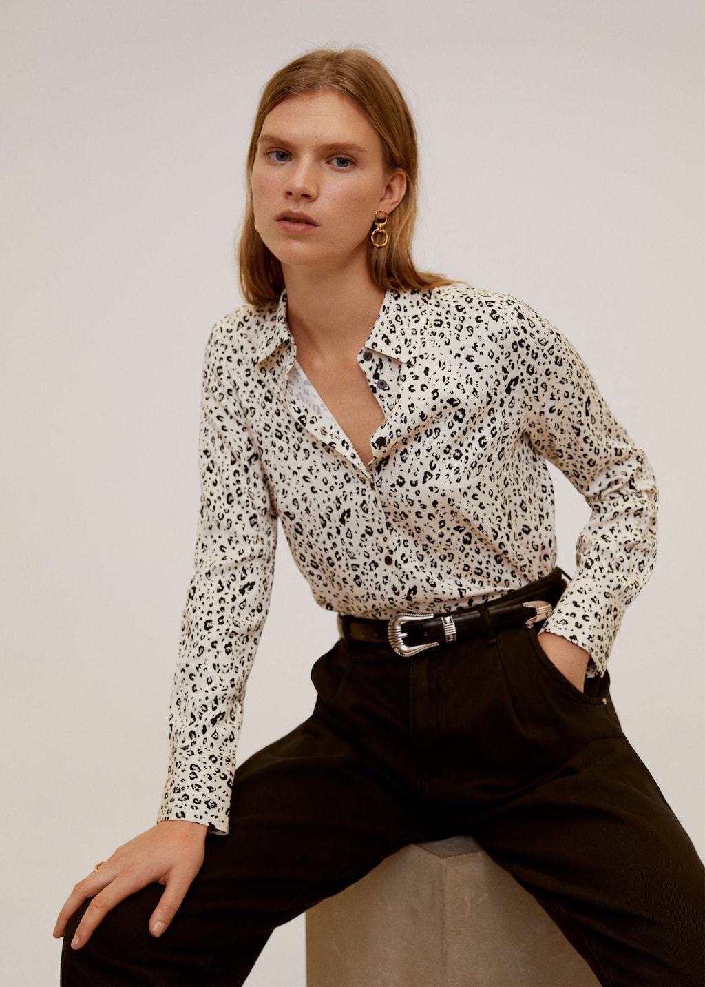 Printed flowy shirt - Laurel Morgan