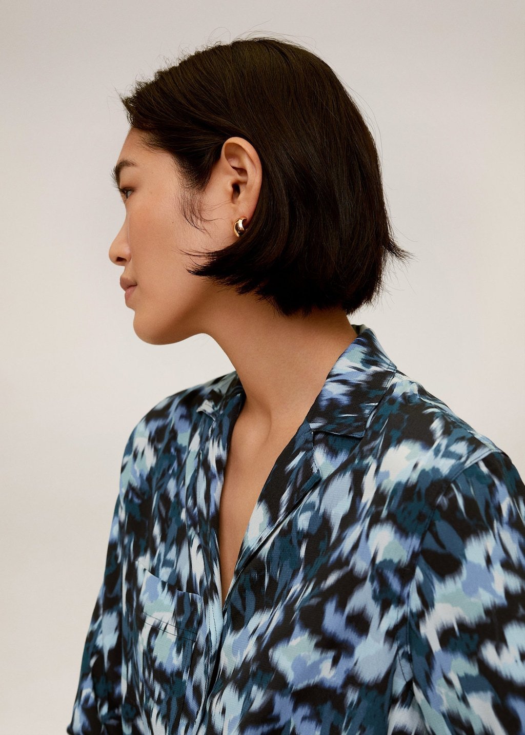 Printed flowy shirt - Laurel Morgan