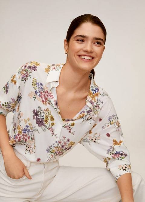 Printed flowy shirt - Laurel Morgan