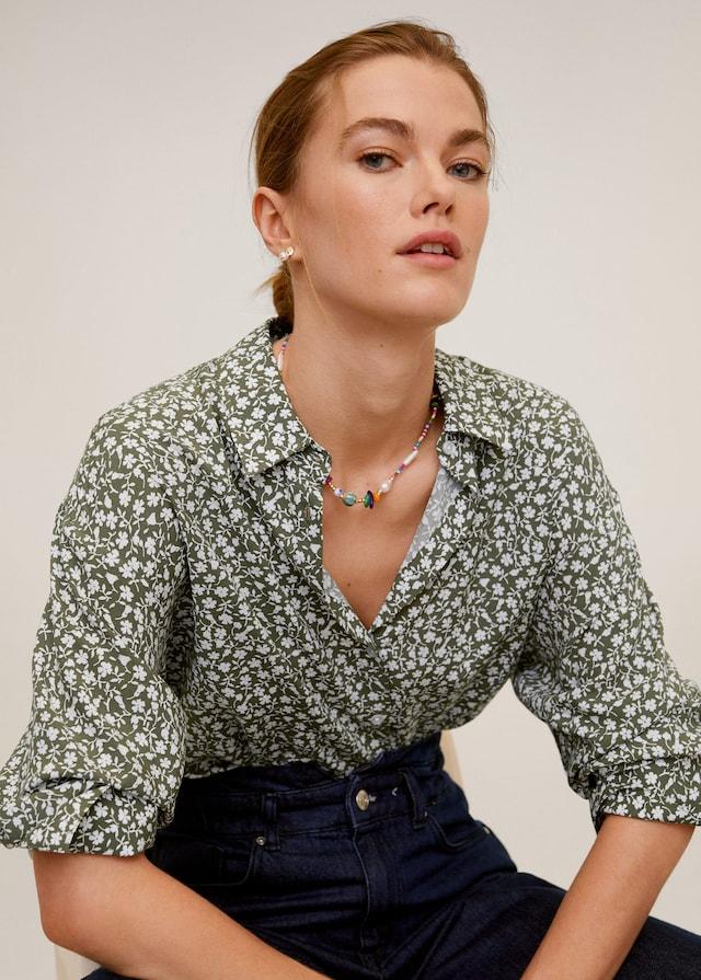 Printed flowy shirt - Laurel Morgan