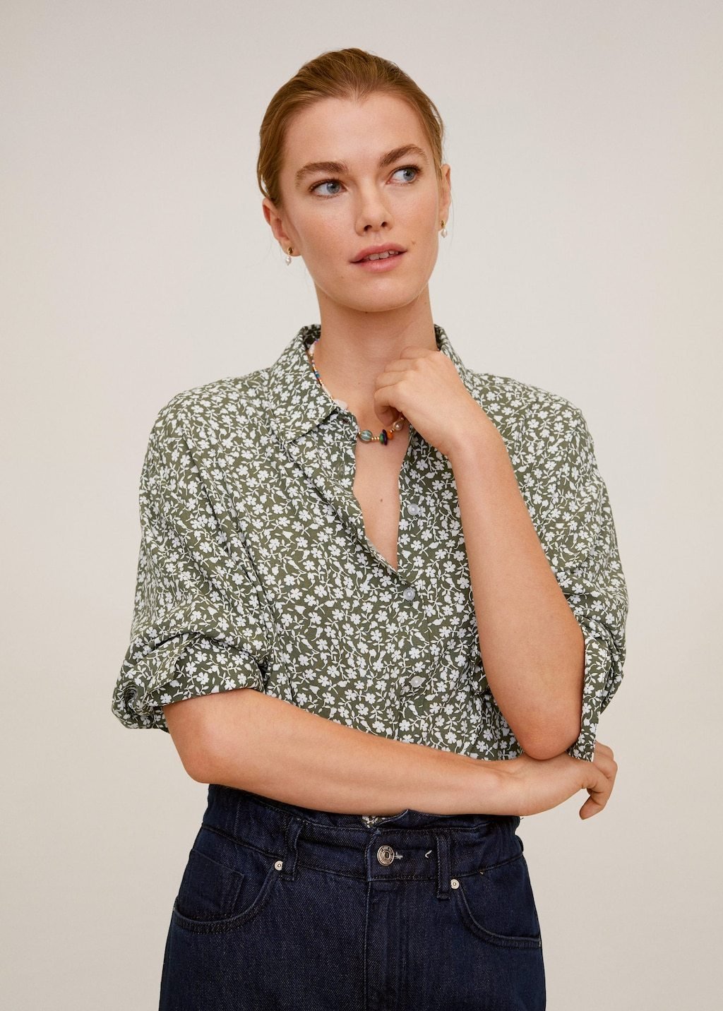 Printed flowy shirt - Laurel Morgan