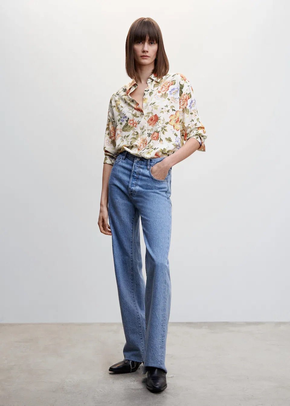 Printed flowy shirt - Laurel Morgan