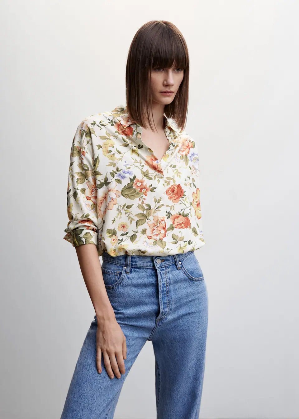 Printed flowy shirt - Laurel Morgan