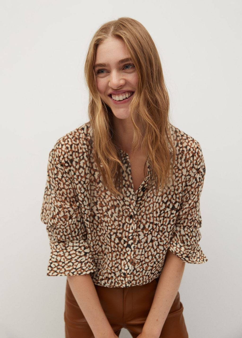 Printed flowy shirt - Laurel Morgan