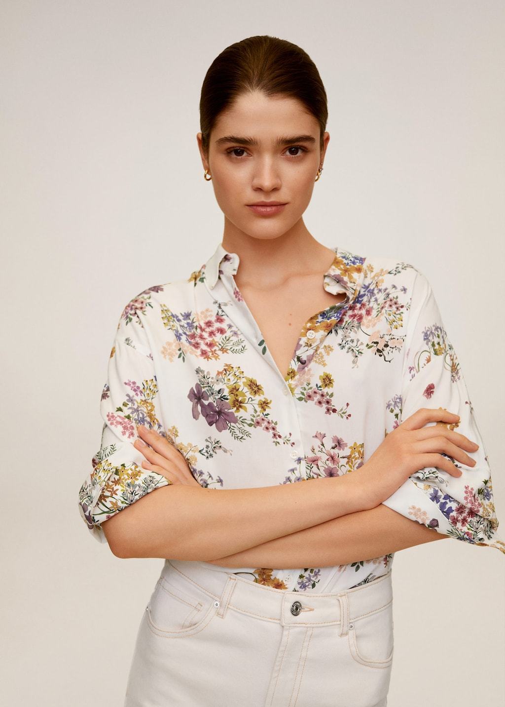 Printed flowy shirt - Laurel Morgan