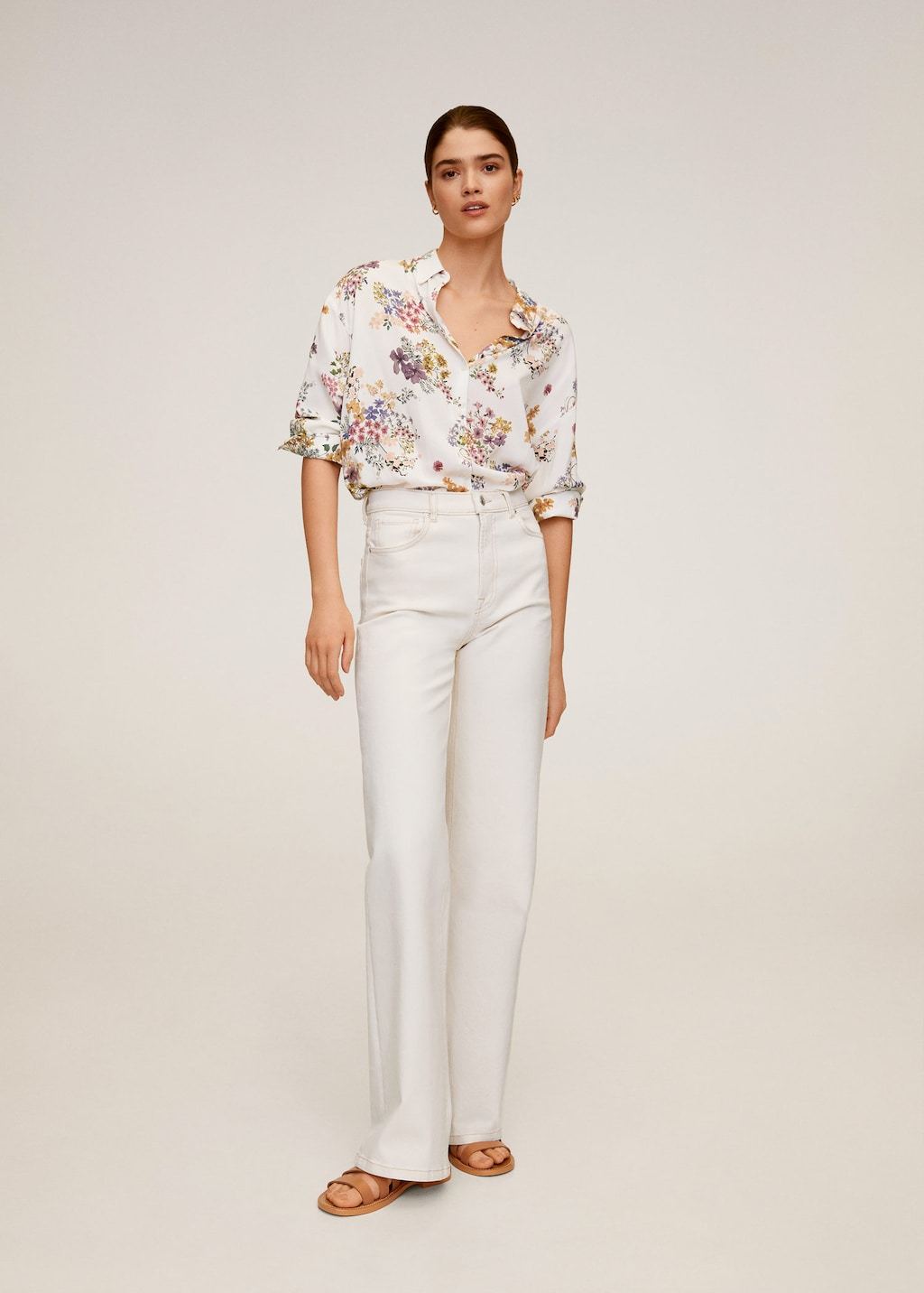 Printed flowy shirt - Laurel Morgan