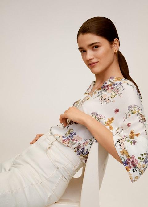 Printed flowy shirt - Laurel Morgan