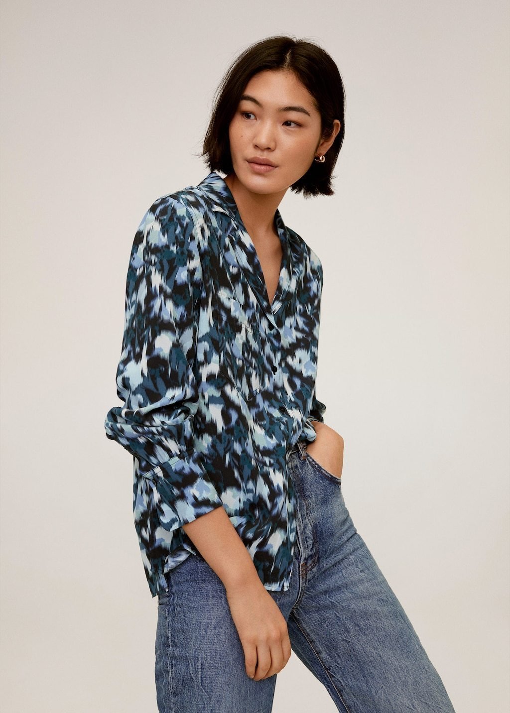 Printed flowy shirt - Laurel Morgan