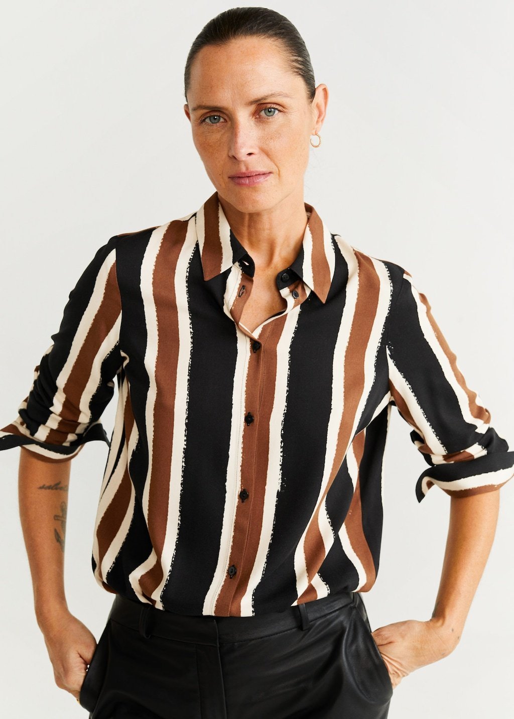 Printed flowy shirt - Laurel Morgan