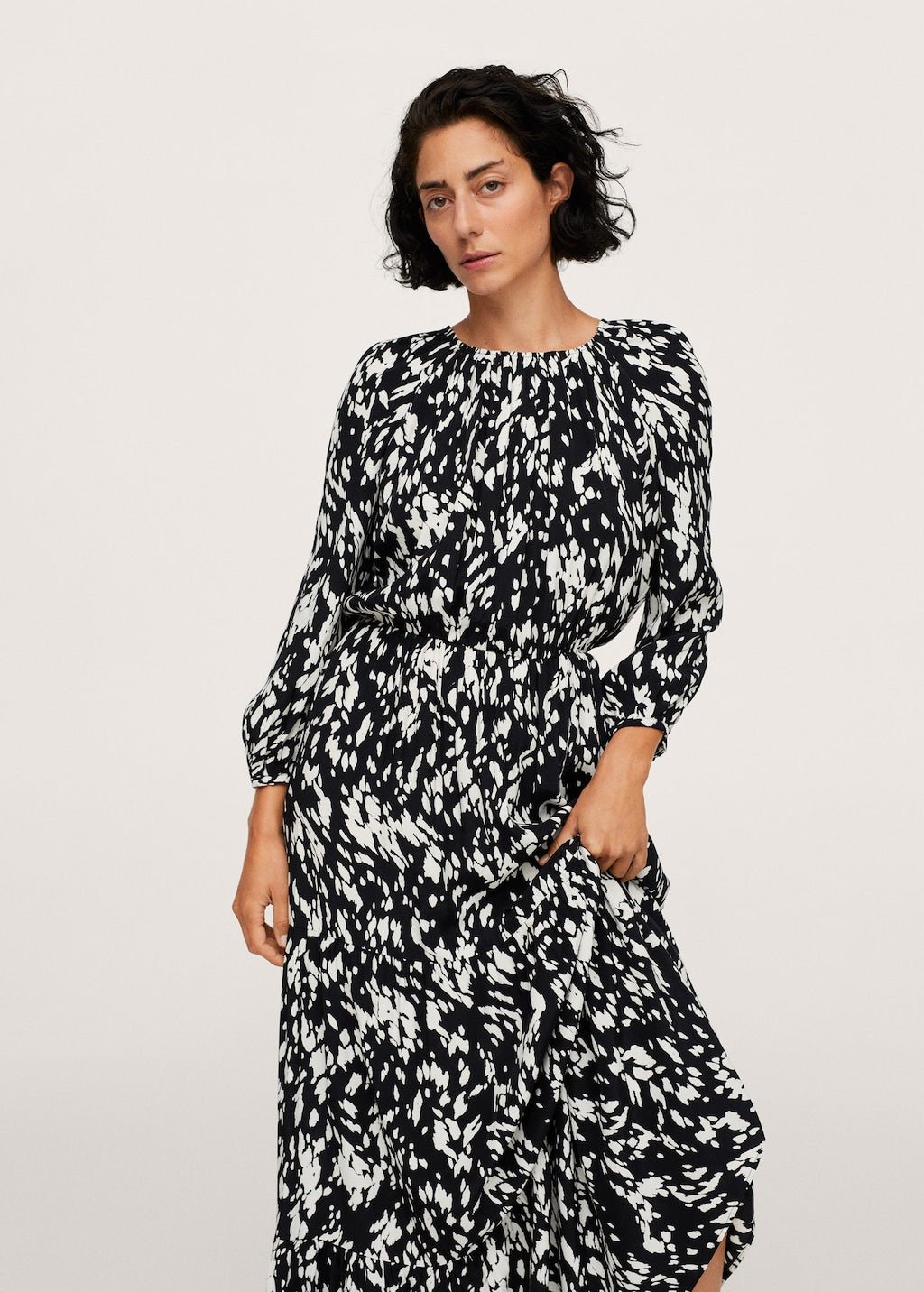 Printed long dress - Laurel Morgan