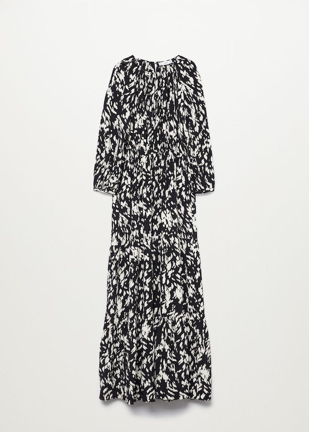 Printed long dress - Laurel Morgan