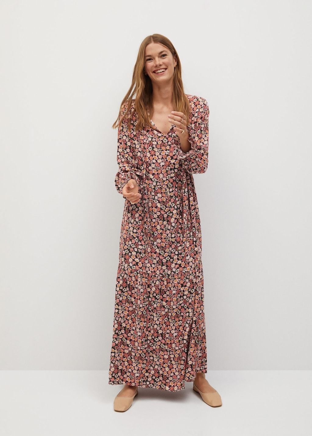 Printed long dress - Laurel Morgan