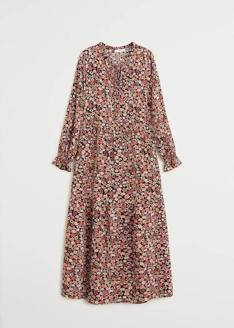 Printed long dress - Laurel Morgan