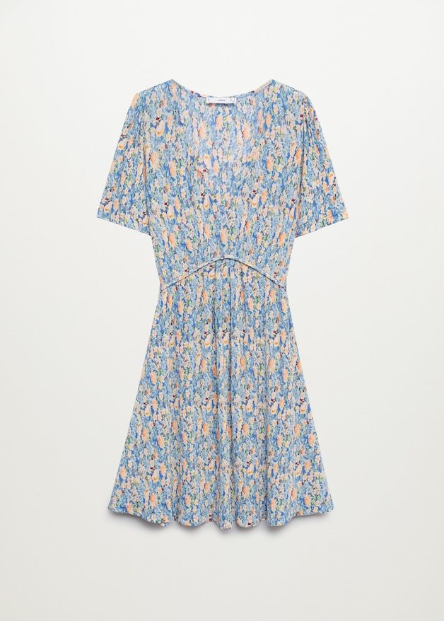 Printed pleated dress - Laurel Morgan