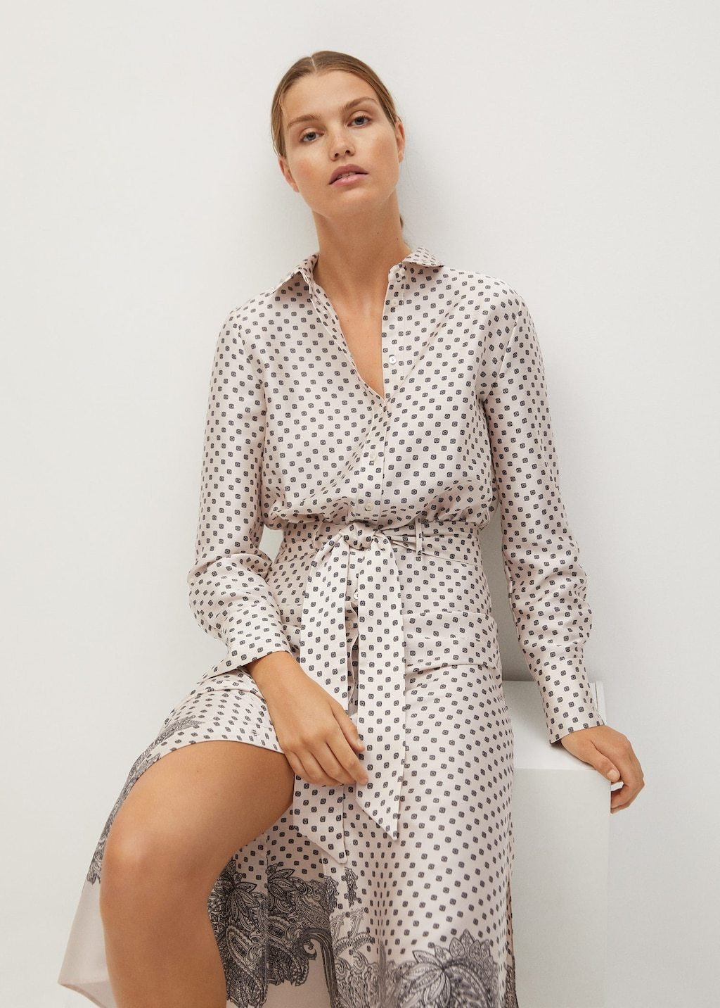 Printed shirt dress - Laurel Morgan