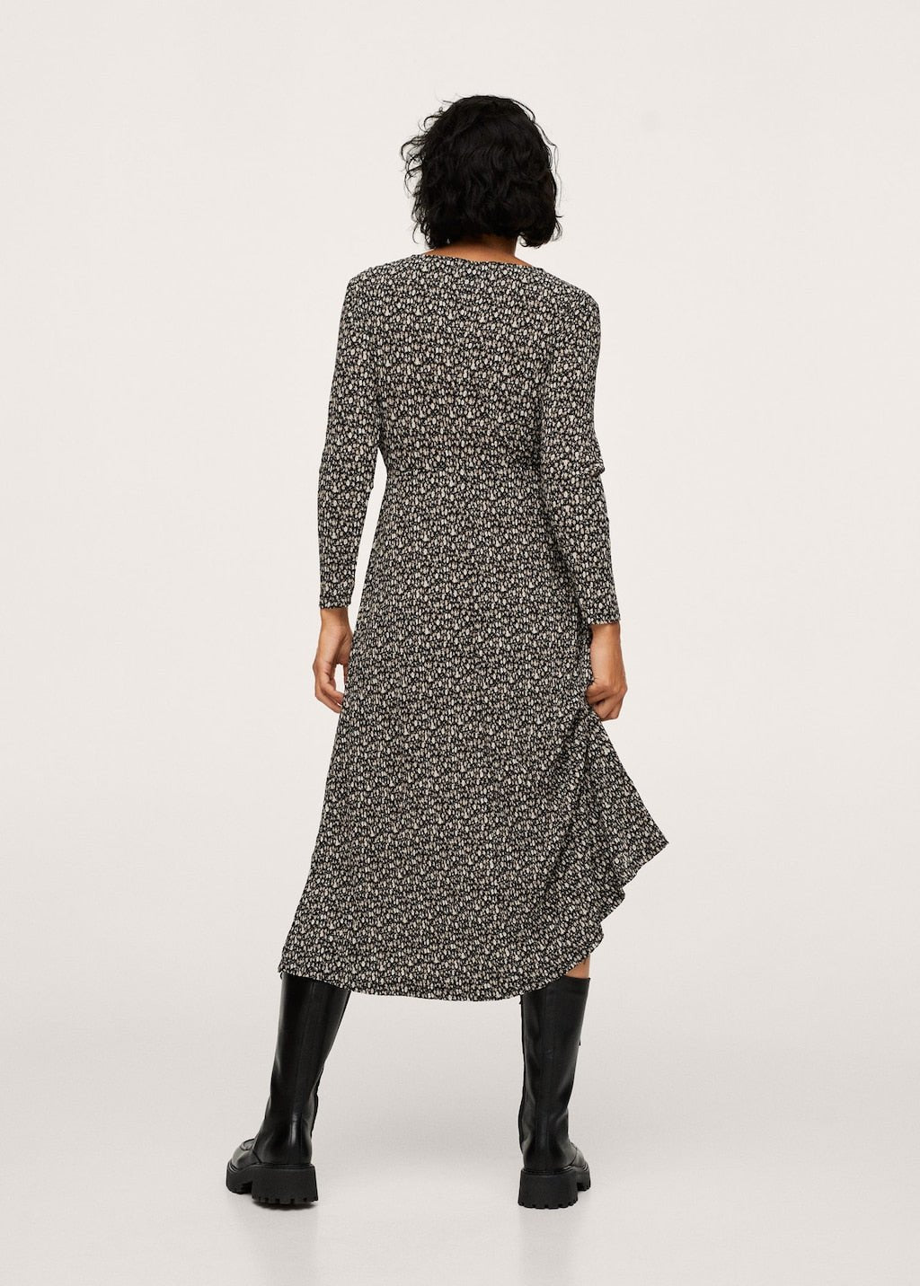 Printed textured dress - Laurel Morgan