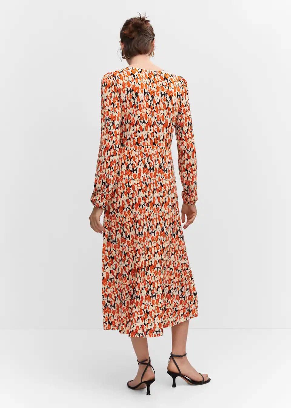 Printed textured dress - Laurel Morgan