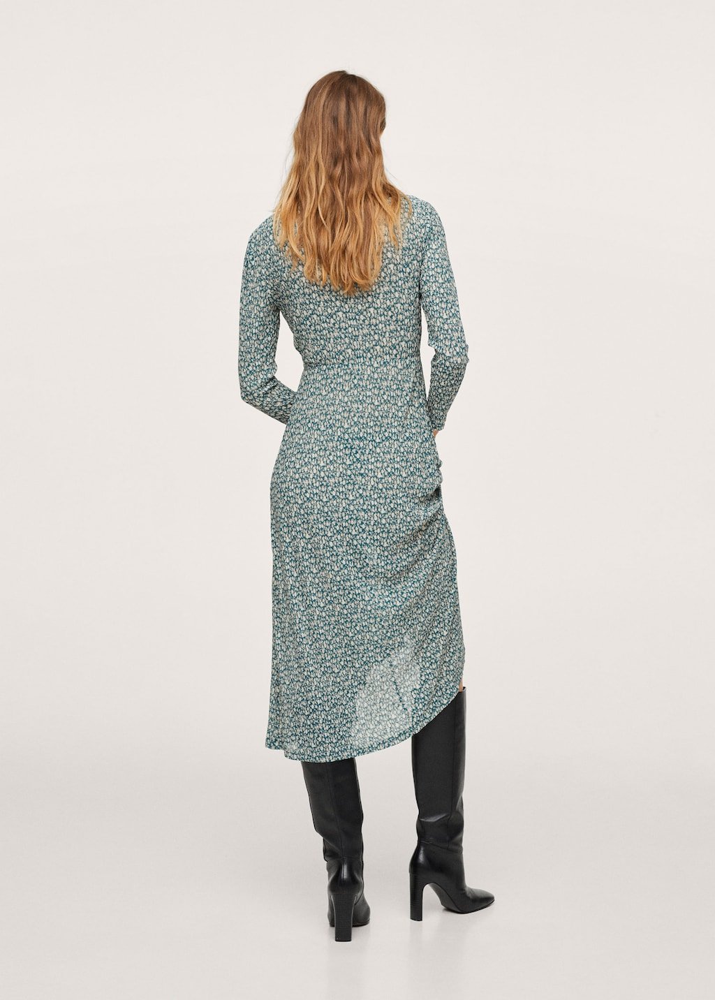 Printed textured dress - Laurel Morgan