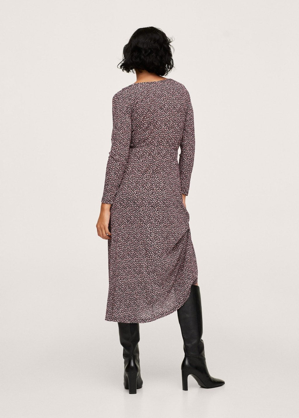 Printed textured dress - Laurel Morgan