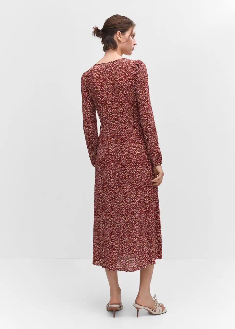 Printed textured dress - Laurel Morgan