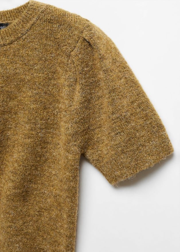 Puff-sleeve knitted sweater - Laurel Morgan