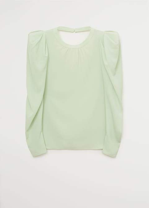 Puffed-shoulder blouse - Laurel Morgan