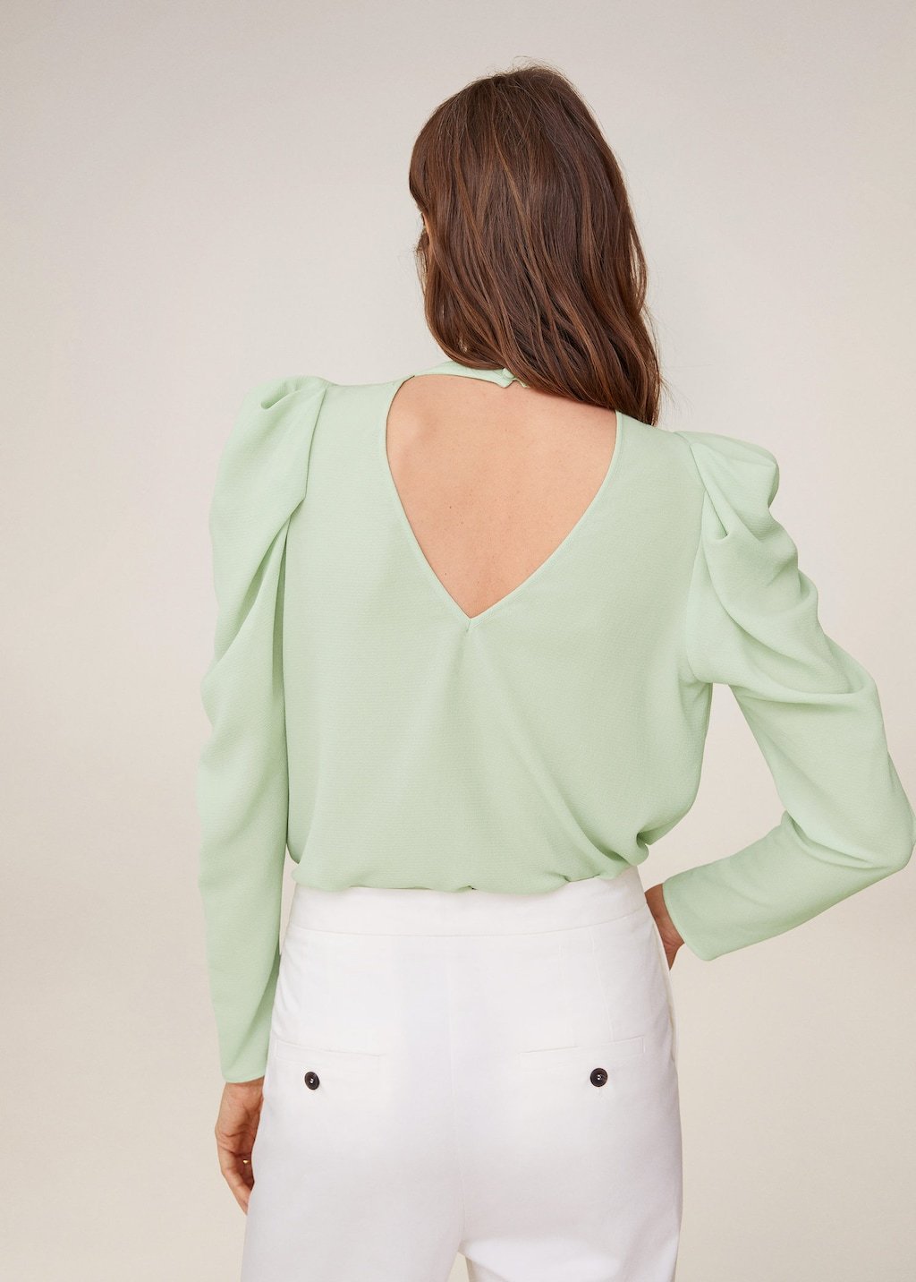 Puffed-shoulder blouse - Laurel Morgan