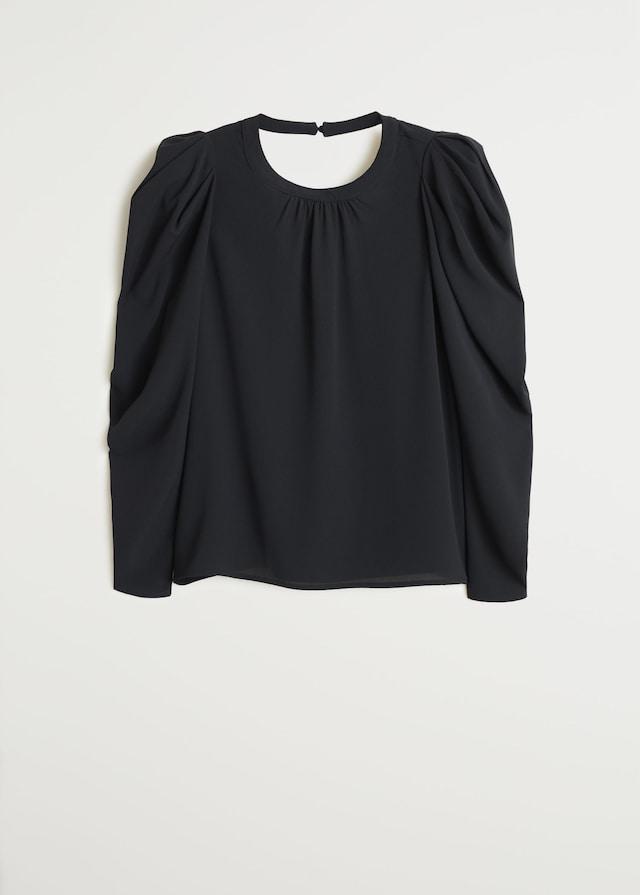 Puffed-shoulder blouse - Laurel Morgan