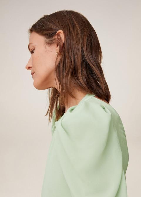 Puffed-shoulder blouse - Laurel Morgan