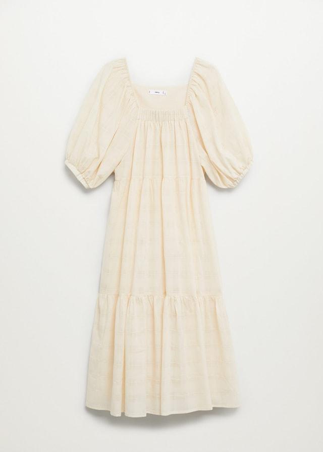 Puffed sleeves cotton dress - Laurel Morgan