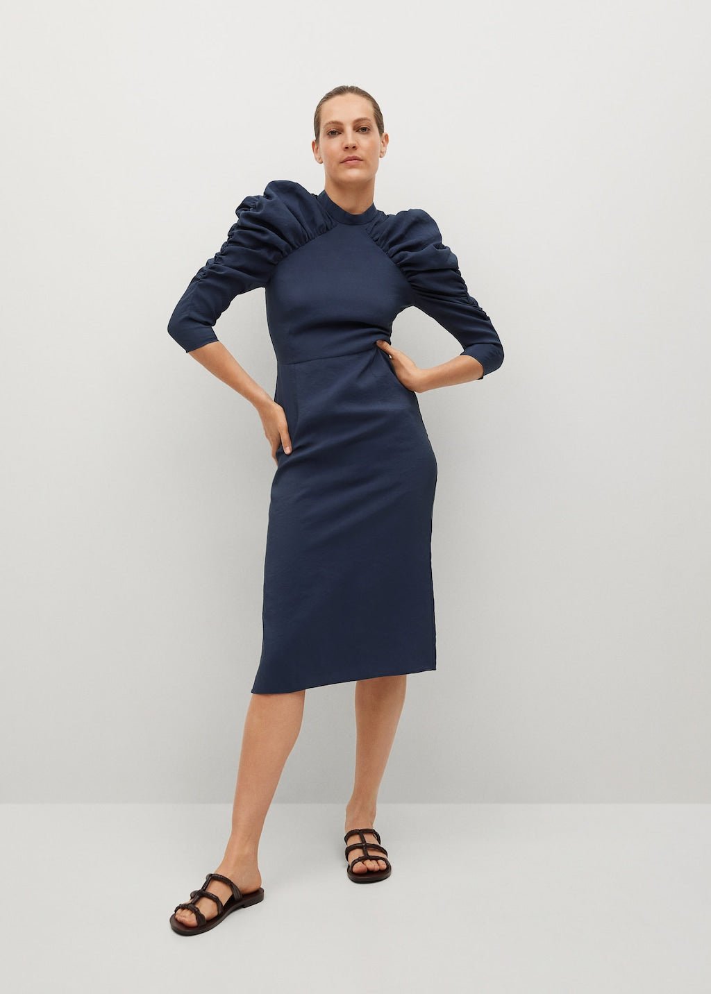 Puffed sleeves dress - Laurel Morgan