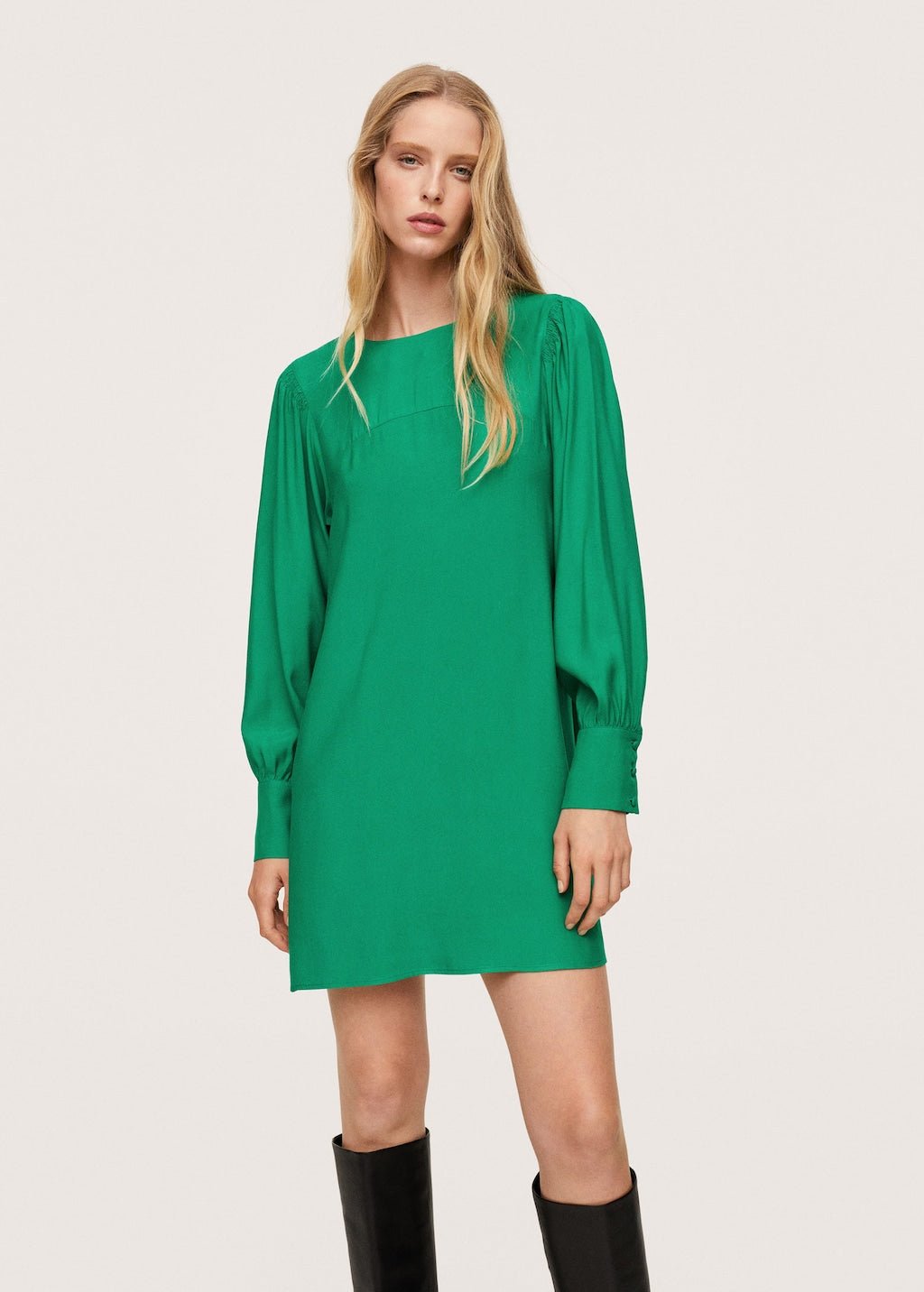 Puffed sleeves dress - Laurel Morgan